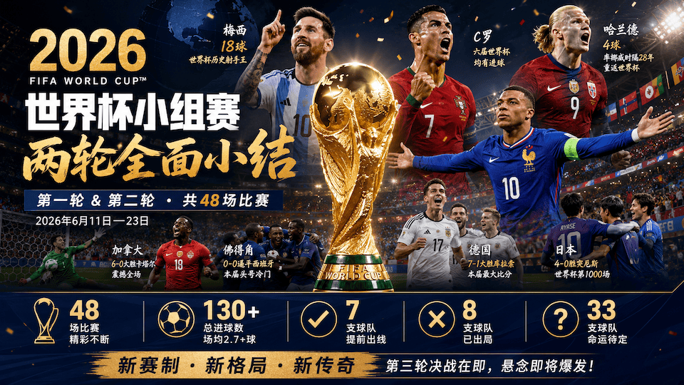 2026年世界杯小组赛两轮全面小结