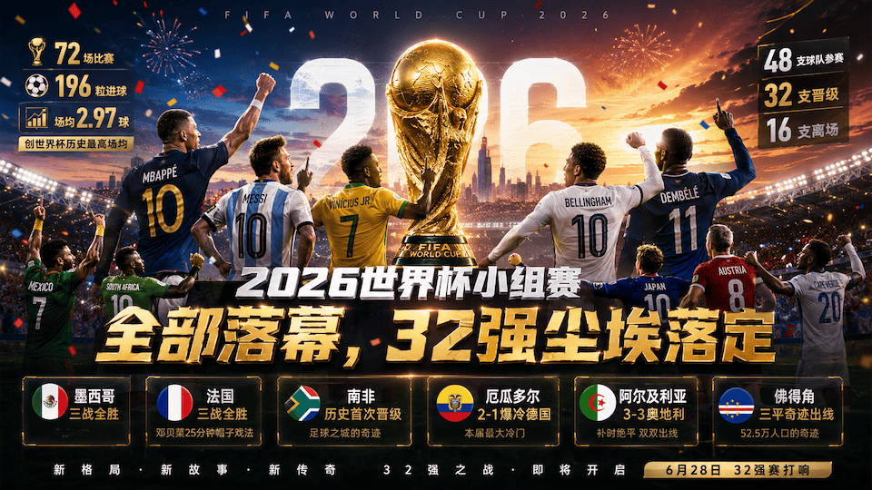 2026年世界杯32强尘埃落定